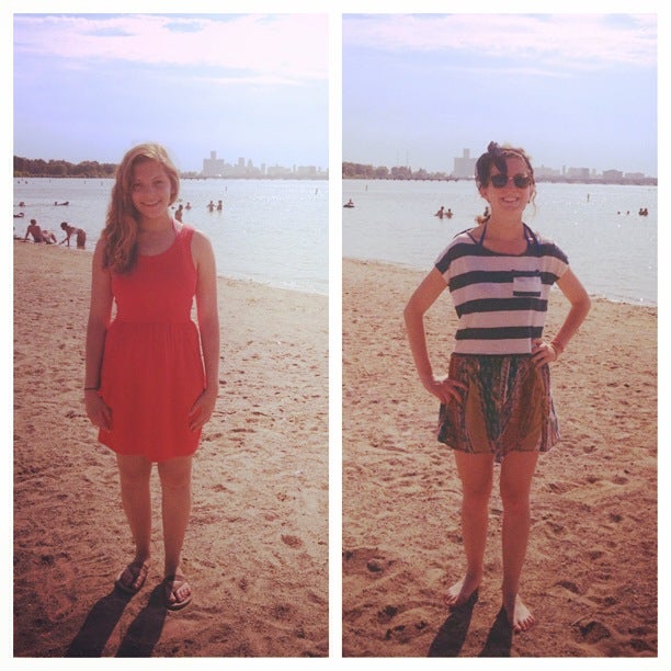 Belle Isle beach day with Gina!