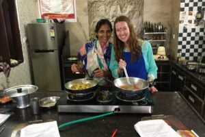 Shashi has taught herself perfect English through teaching cooking classes over the last 7 years. If you find yourself in Udaipur, take her class-- she is an incredible woman!